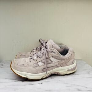 Vionic Walker Purple Suede Leather Sneakers Women’s Size 8.5